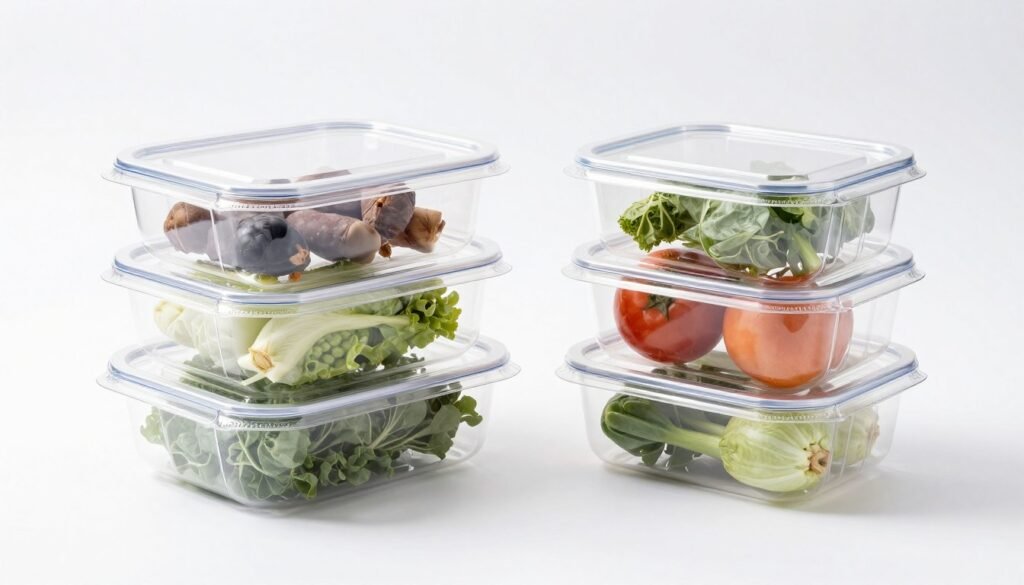 Transparent food containers made from Borouge random copolymer PP