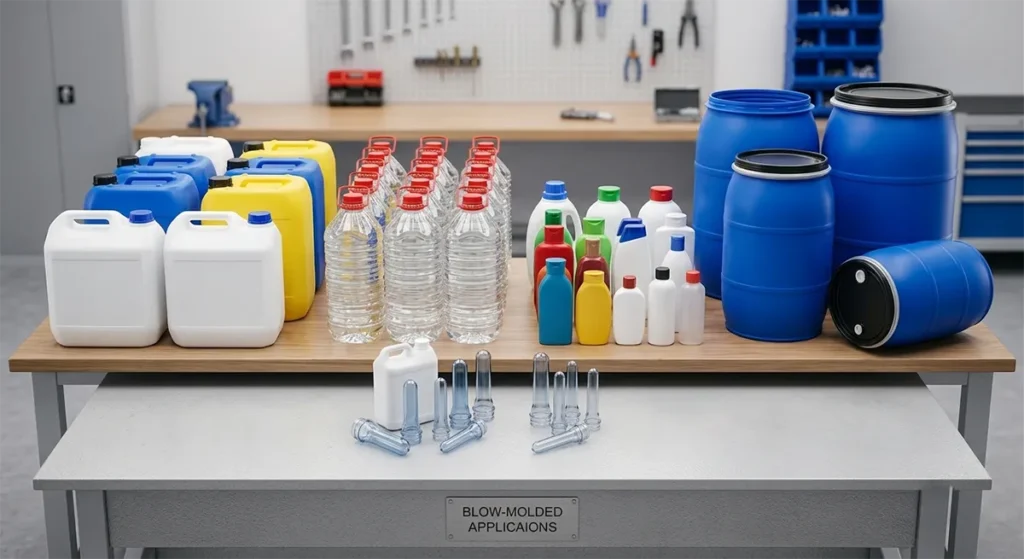All Kinds of PE Blow Mould Plastic Vessels