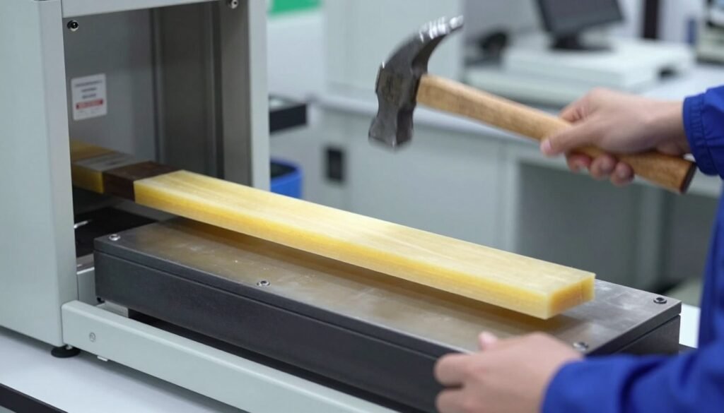 Impact testing of CHIMEI POLYLAC ABS high impact grade