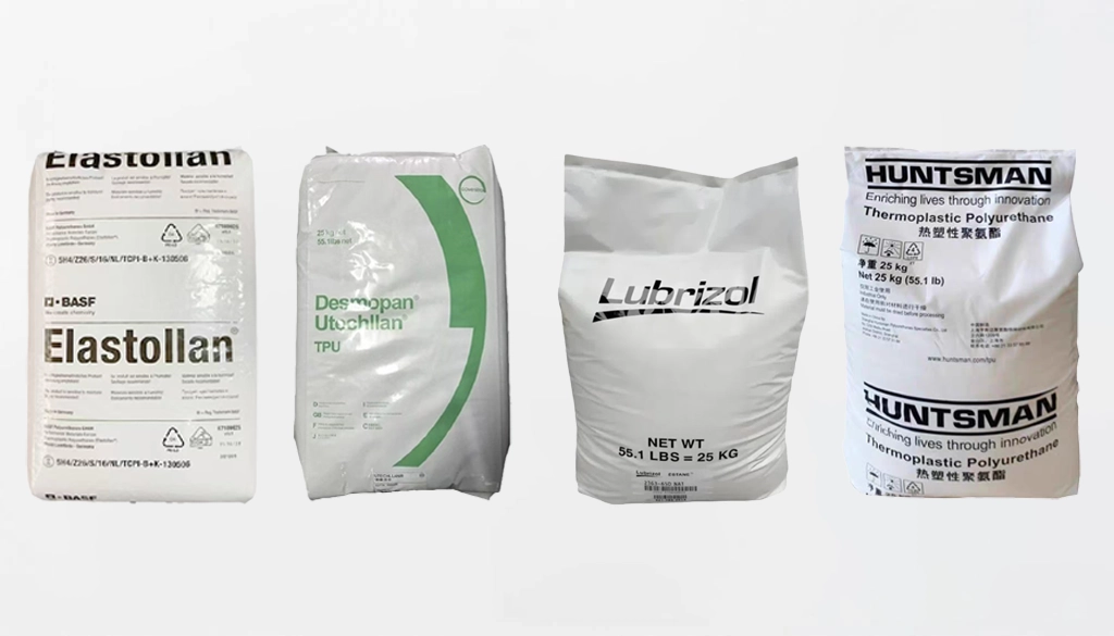TPU material pellets from different manufacturers