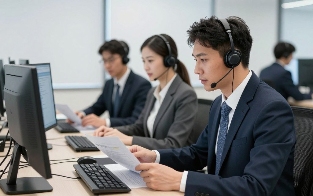 Customer service team at SalesPlastics assisting with technical inquiries