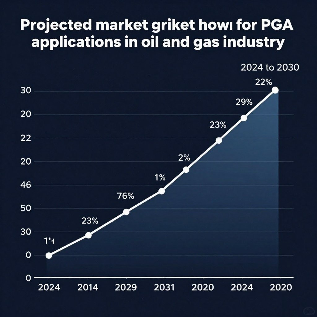 Market growth projection for PGA in oil and gas