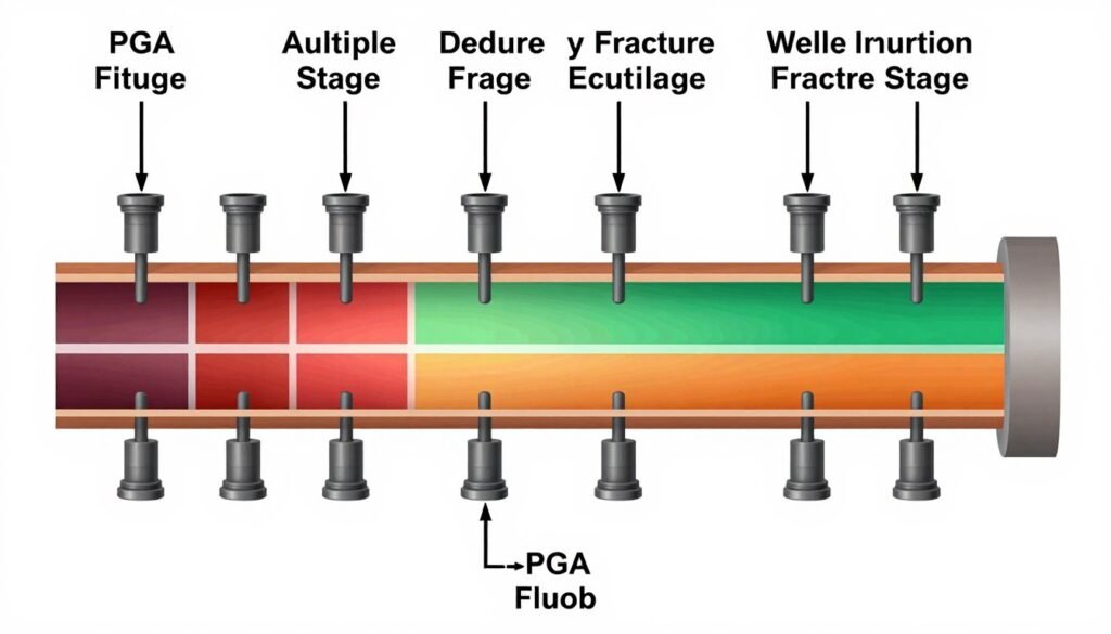 Multi-stage hydraulic fracturing operation using PGA temporary plugging agents in horizontal well