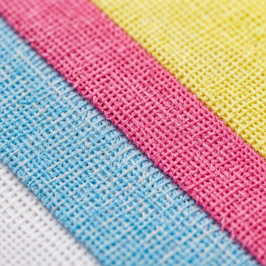 PET polyester textile fabric close-up