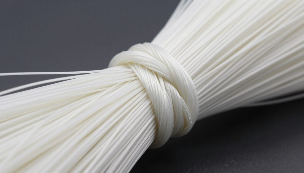PGA knotted packer material in bundled form