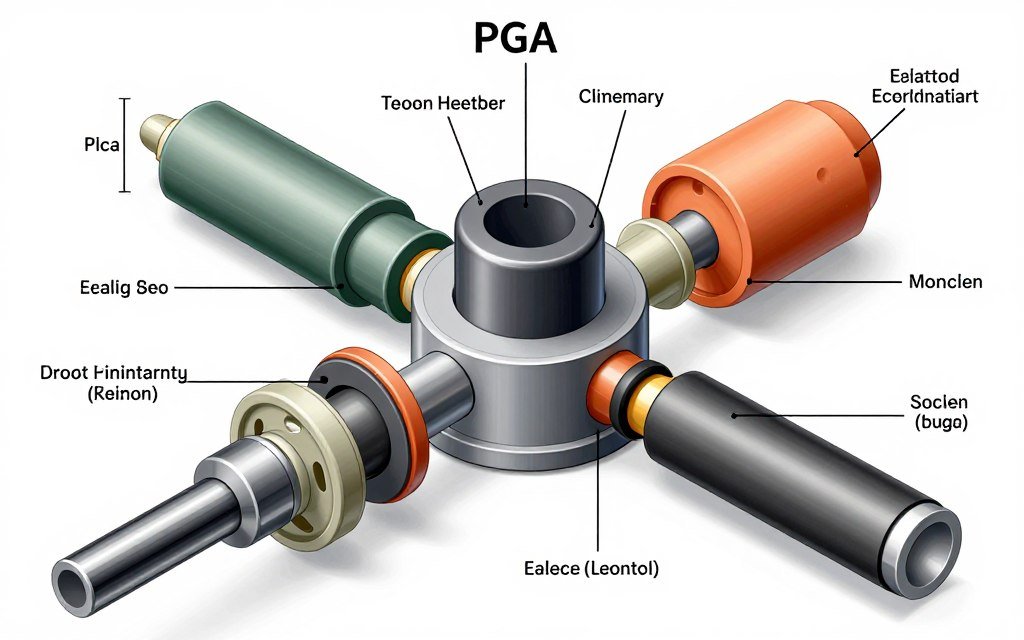 PGA rod installed in temporary plug assembly
