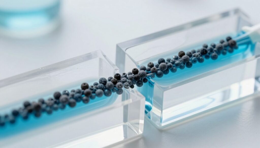 PGA temporary plugging agent forming an effective seal in a fracture model demonstration