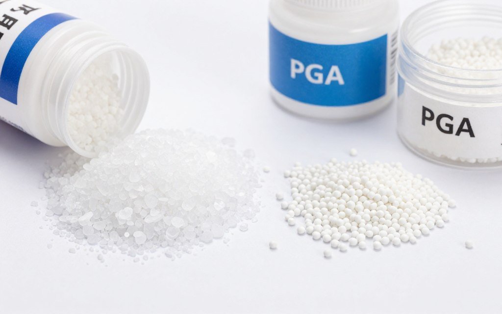 Salt-based temporary plugging materials compared to PGA