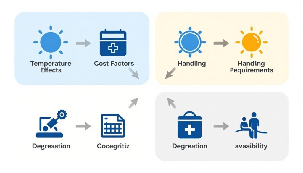Technical challenges diagram for PGA temporary plugging agent implementation in well operations